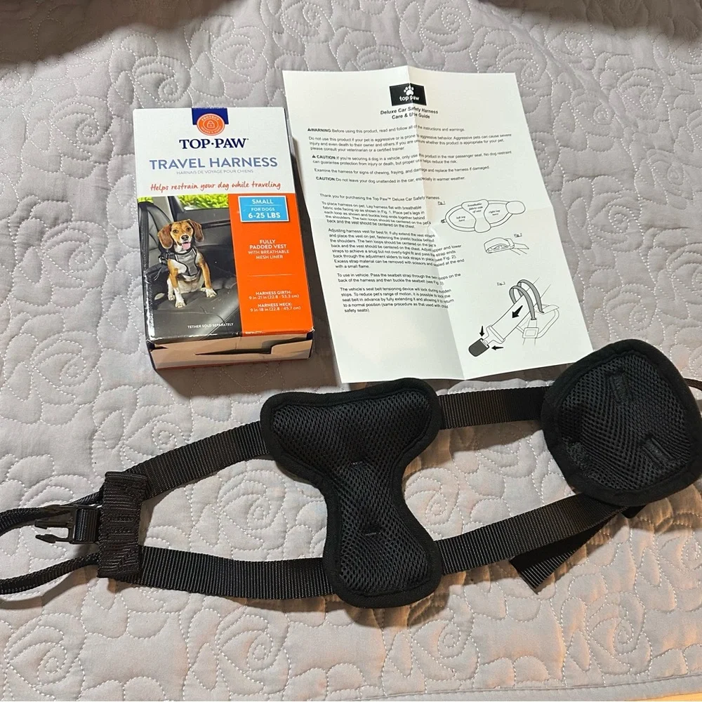 Top Paw Black and Gray Dog Harness